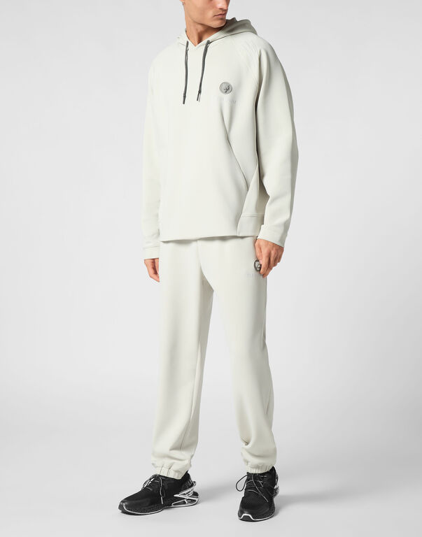 Plein Sport Technical Oversize Hoodie Sweatshirt LS Grey