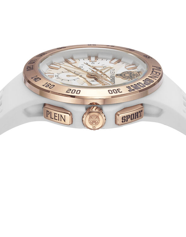 Plein Sport THUNDERSTORM CHRONO Unisex Watch White / Gold