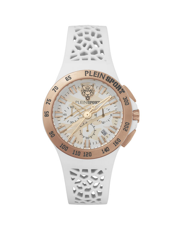 plein sport THUNDERSTORM CHRONO Unisex Watch white / gold