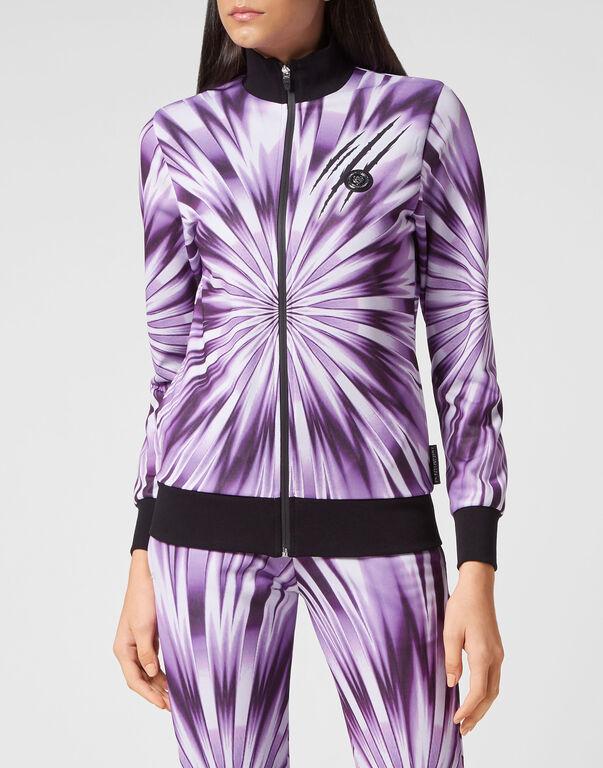 Plein Sport Tie-dye Jogging Tracksuit: Top/Trousers Scratch Lilac