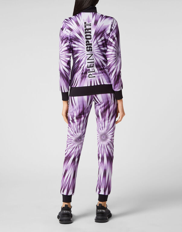 Plein Sport Tie-dye Jogging Tracksuit: Top/Trousers Scratch Lilac