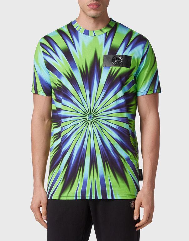 Plein Sport Tie-dye T-shirt Round Neck SS Multicolor