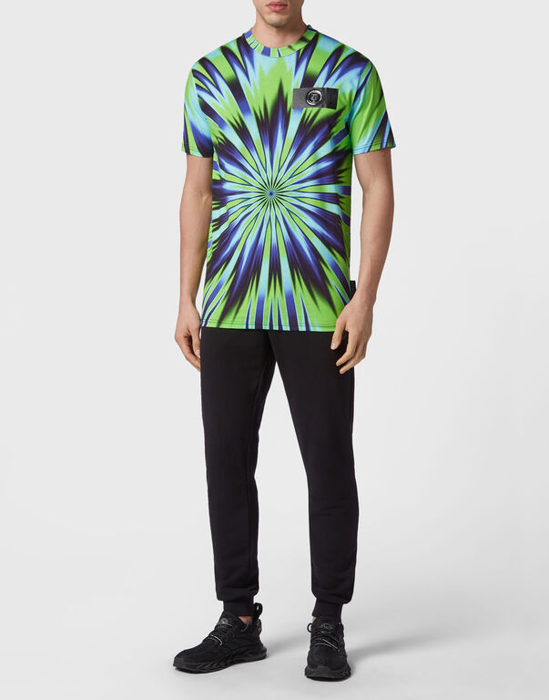 Plein Sport Tie-dye T-shirt Round Neck SS Multicolor