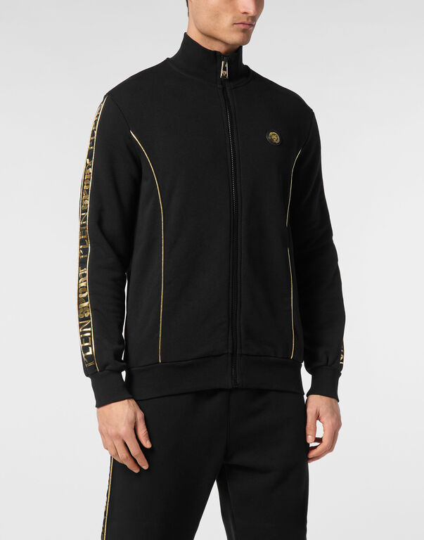 Plein Sport Tracksuit Sweatshirt Laminated Black/light Gold