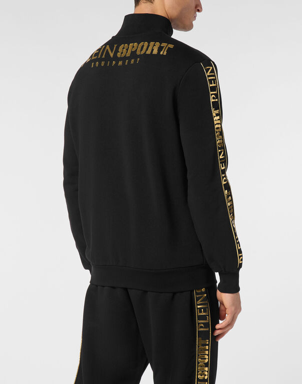 Plein Sport Tracksuit Sweatshirt Laminated Black/light Gold