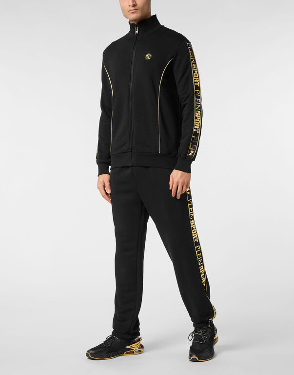 Plein Sport Tracksuit Sweatshirt Laminated Black/light Gold