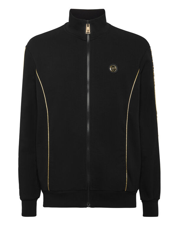 plein sport Tracksuit Sweatshirt Laminated black/light gold
