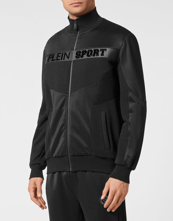 Plein Sport Tracksuit: Zip-up Jacket + Jogging Pants Statement Black / Black