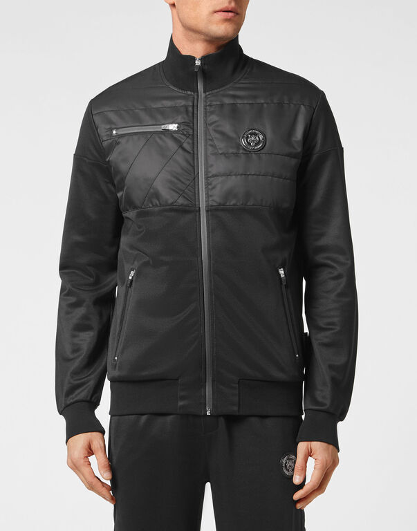 Plein Sport Tracksuit: Zip-up Jacket + Jogging Pants Tiger Black