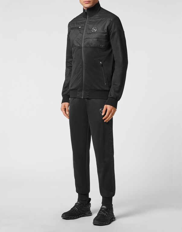 Plein Sport Tracksuit: Zip-up Jacket + Jogging Pants Tiger Black