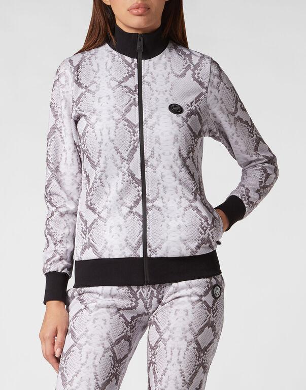 Plein Sport Triacetate Jogging Tracksuit: Top/Trousers Pitone Grey