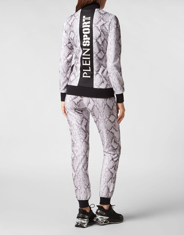 Plein Sport Triacetate Jogging Tracksuit: Top/Trousers Pitone Grey