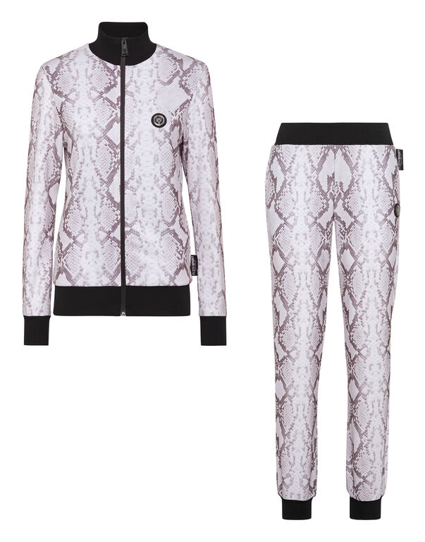 plein sport Triacetate Jogging Tracksuit: Top/Trousers Pitone grey