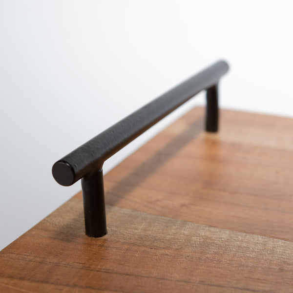 Plow & Hearth 16" Rectangle Wood Serving Tray With Handles