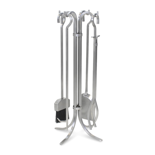 plow & hearth 5-Piece Stainless Steel Newport Fireplace Tool Set