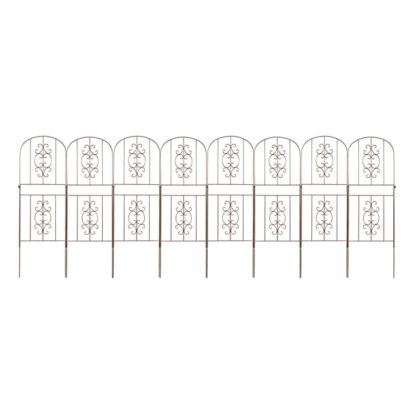 plow & hearth 6 Ft. Montebello Tall Iron Garden Edging plow & hearth 6 Ft. Montebello Tall Iron Garden Edging