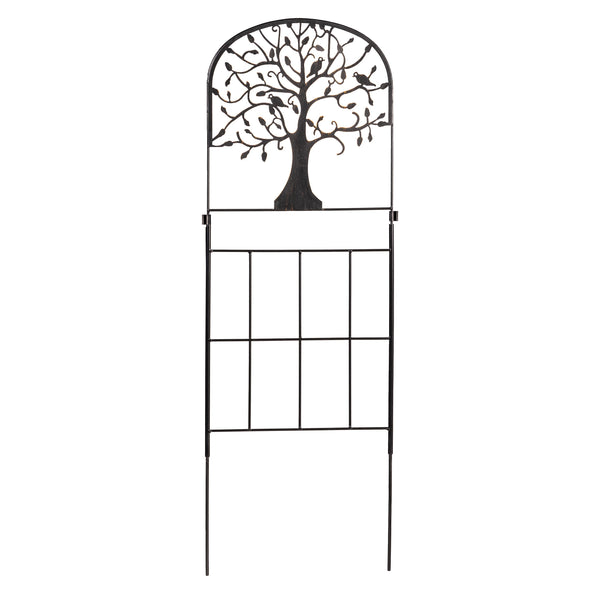 Plow & Hearth 6 Ft. Tree Of Life Tall Iron Garden Edging