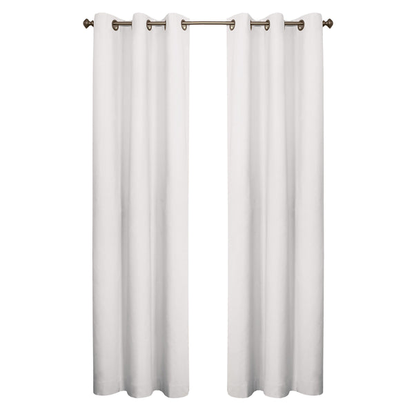 Plow & Hearth 63"L Thermalogic Energy Efficient Insulated Solid Grommet-Top Curtain Pair