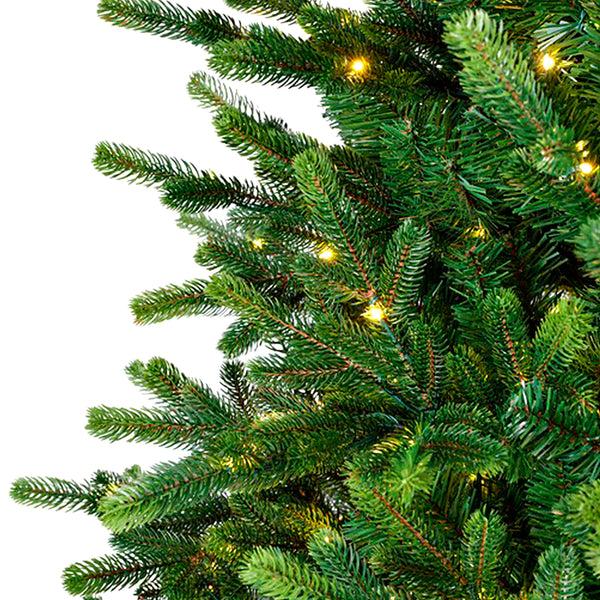 Plow & Hearth 7'3" Sussex Fir Christmas Tree With Warm White And Color-Changing LEDs