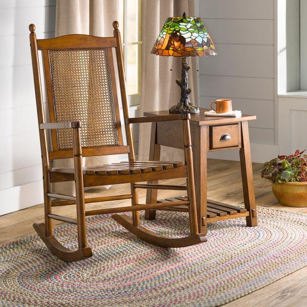 plow & hearth Afton Mountain Indoor/Outdoor Polypropylene Braided Rug 8' Round