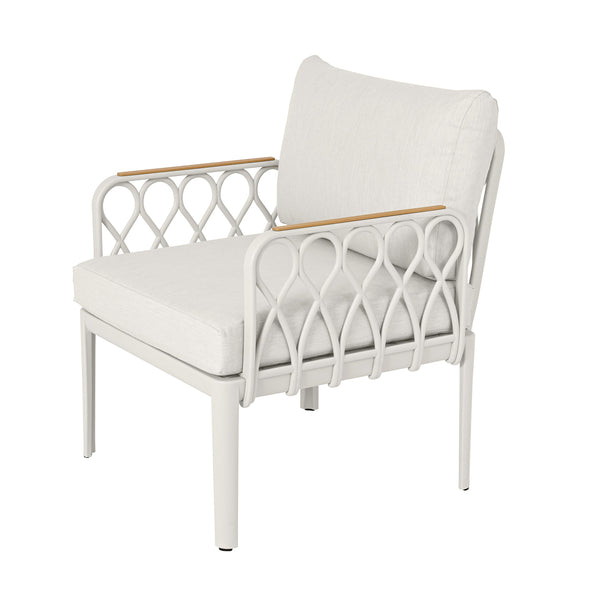 Plow & Hearth Amsterdam 3-Piece Outdoor Seating Set With Cushions