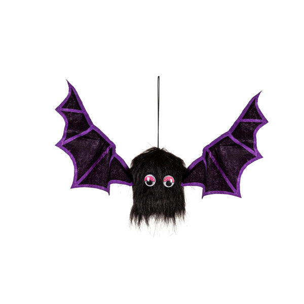 Plow & Hearth Animated Shaking Bats With Sound Hanging Décor Orange