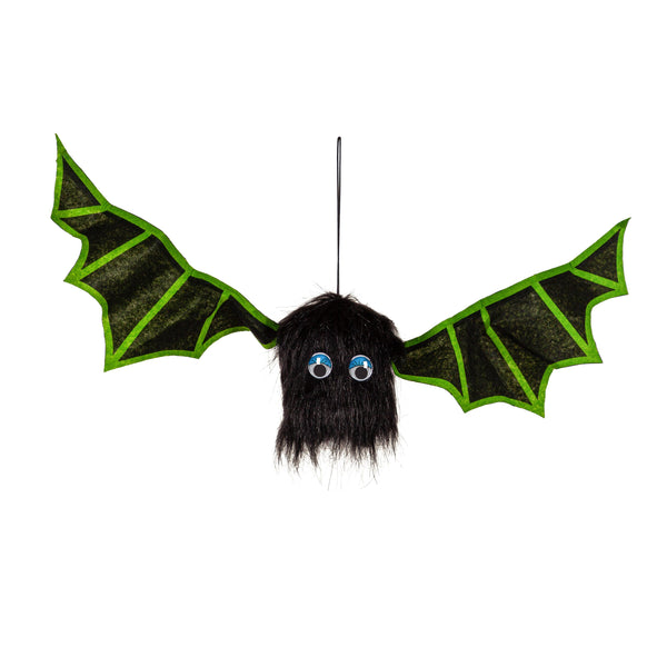 plow & hearth Animated Shaking Bats with Sound Hanging Décor Orange