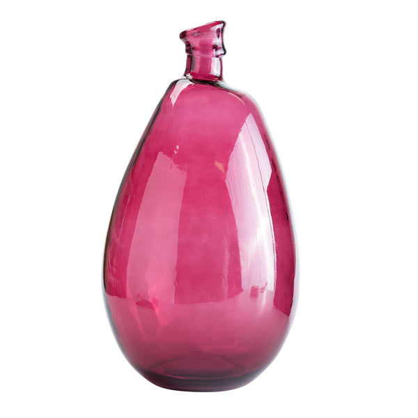 plow & hearth Artisan-Crafted Recycled Glass Tall Vase