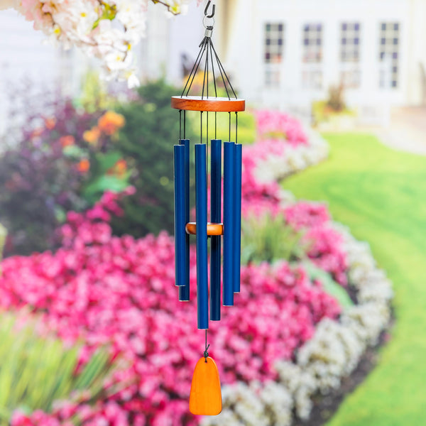 plow & hearth Avria Wind Chime Hand Tuned Wind Chime Beethoven Moonlight Sonata 1st Movement 27" H