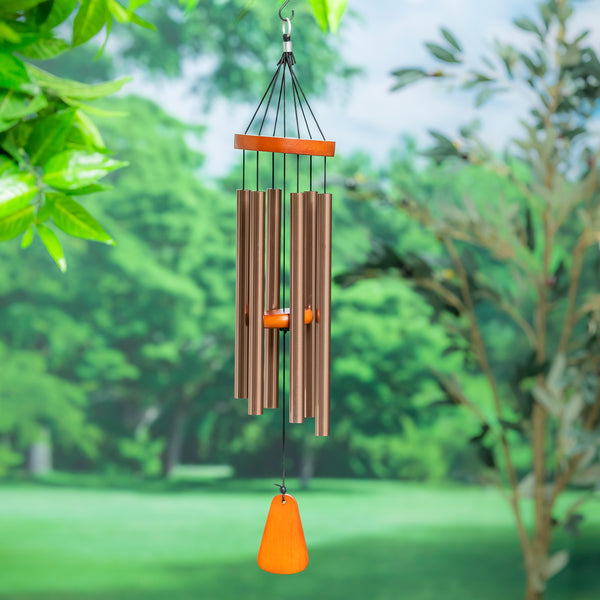 plow & hearth Avria Wind Chime Hand Tuned Wind Chime Ode to Joy from Beethoven's Symphony No. 9 27" H