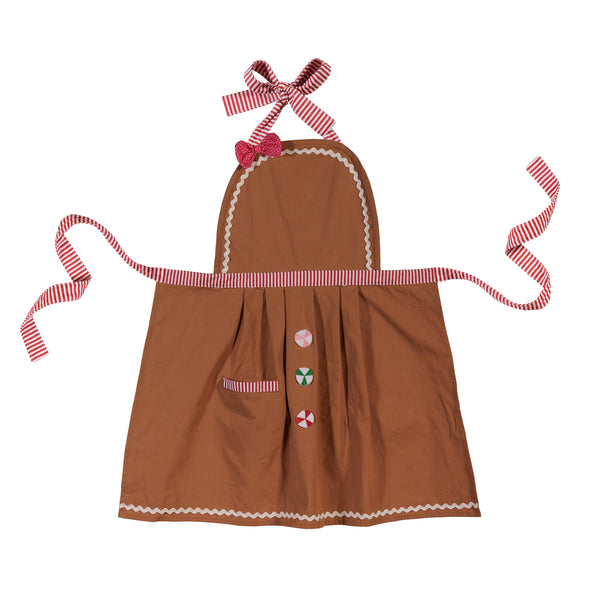 plow & hearth Baking Spirits Bright Apron Gingerbread Apron