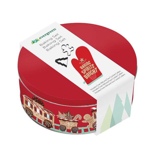 Plow & Hearth Baking Spirits Bright Kitchen Gift Set Baking Set