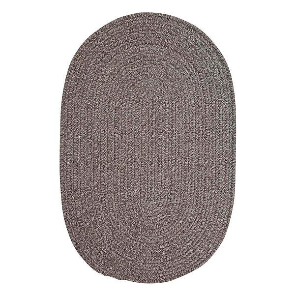 Plow & Hearth Bear Creek Oval Braided Wool Blend Rug 8' X 11'