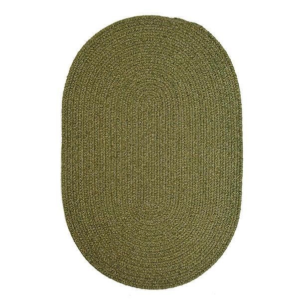 Plow & Hearth Bear Creek Oval Braided Wool Blend Rug 8' X 11'