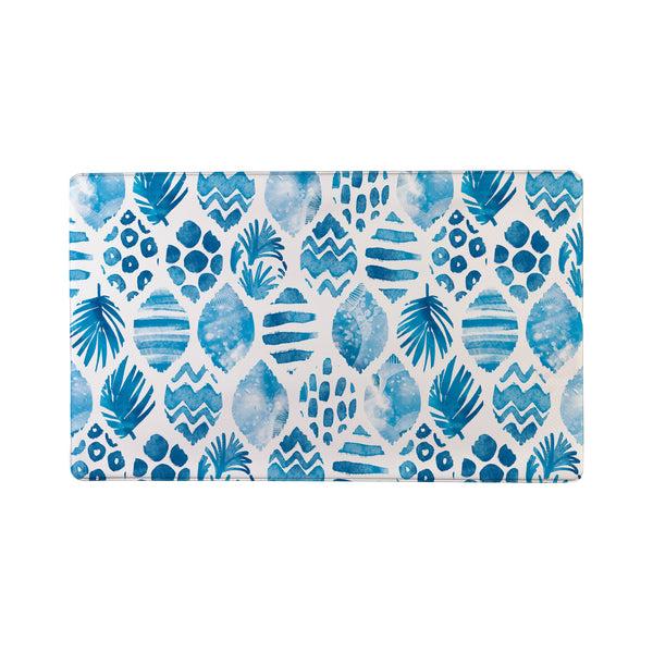 Plow & Hearth Blue Coastal Coral Sea Anti-Fatigue Mat 30"x18"