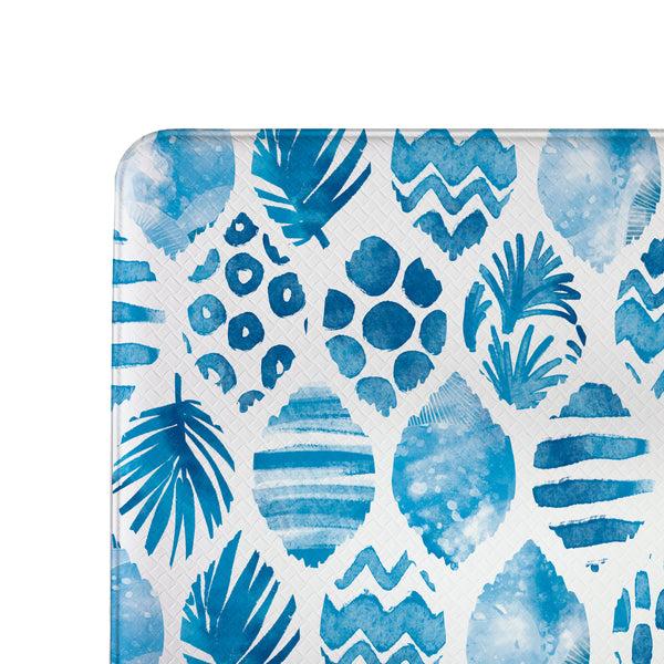 Plow & Hearth Blue Coastal Coral Sea Anti-Fatigue Mat 30"x18"