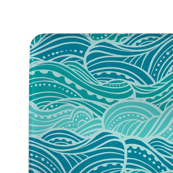 Plow & Hearth Blue Coastal Make Waves Anti-Fatigue Mat 30"x18"