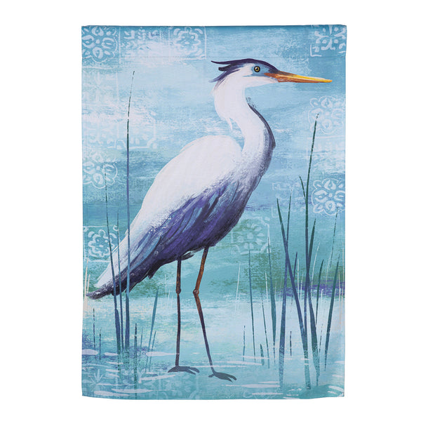 Plow & Hearth Blue Heron Reversible Suede House Flags