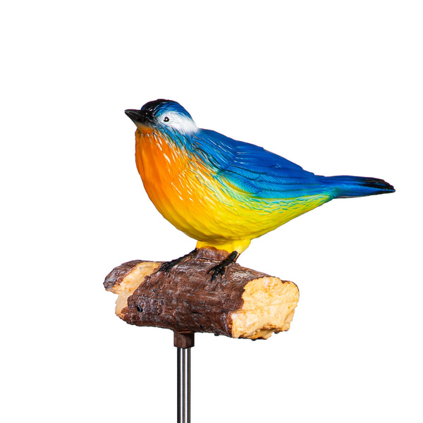 Plow & Hearth Bluebird Chirping Charmer Solar Garden Stake