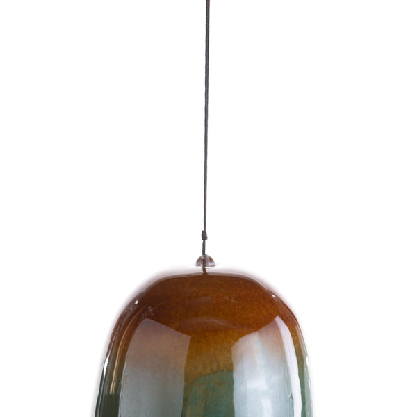 Plow & Hearth Bly-Green Porcelain Bell With Butterflies