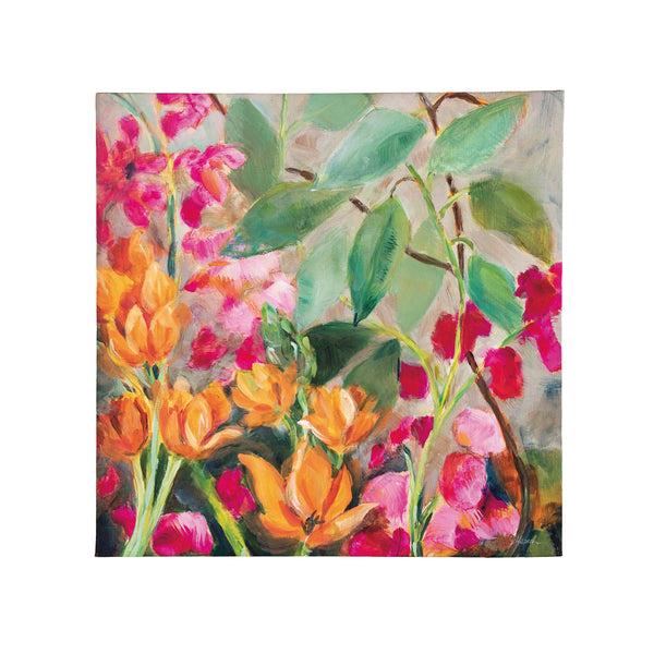 plow & hearth Bouquet for My Rebel Heart" Outdoor Canvas Wall Décor 24" H x 24" L