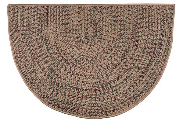 Plow & Hearth Braided Polypropylene Hearth Red Rug 46" X 31"