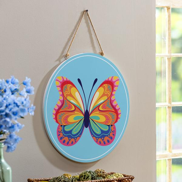 plow & hearth Bunny Blooms Bows & Butterfly 18" Door Décor