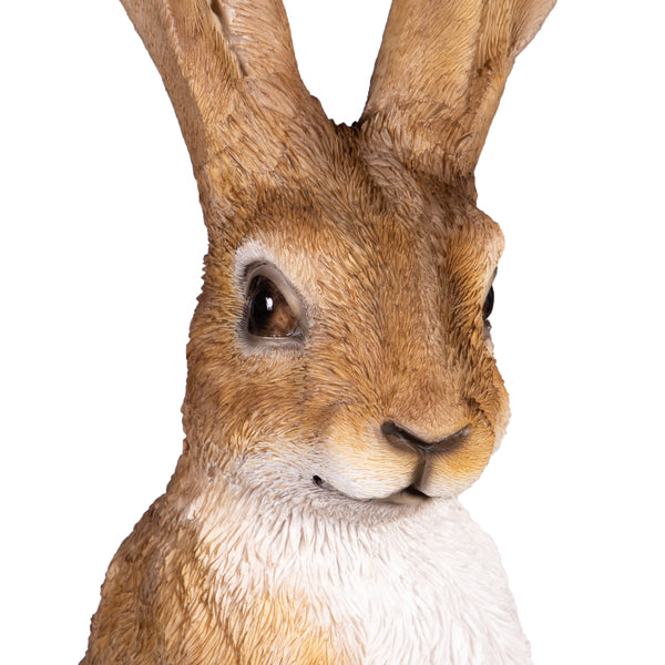 Plow & Hearth Bunny Blooms Garden Statue Resin Hare Statue 21"H