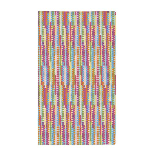 Plow & Hearth Bunny Blooms Kitchen Towel Quick Dry Waffle Weave Double-Sided In Bloom Motif 30"L X 18"W