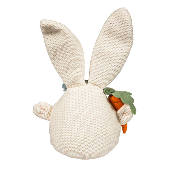 Plow & Hearth Bunny Blooms Table Decor Fabric Whimsical Bunny With Carrot