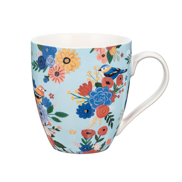 plow & hearth Bursting Blossoms Ceramic Cup O' Java 17oz Gift Box