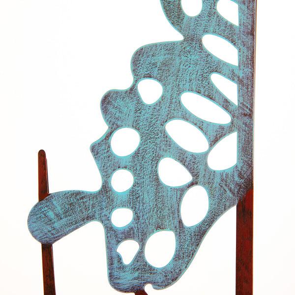 Plow & Hearth Butterfly Verdigris Metal Garden Screen Panels