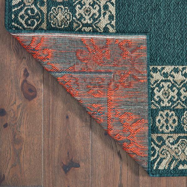 plow & hearth Cambridge Lace Indoor/Outdoor Border Rug