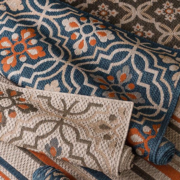 plow & hearth Cambridge Meadow Indoor/Outdoor Rug 7'10" x 10'